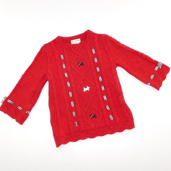 B T Kids Red Christmas Sweater - Picture 1 of 8